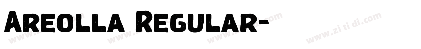 Areolla Regular字体转换